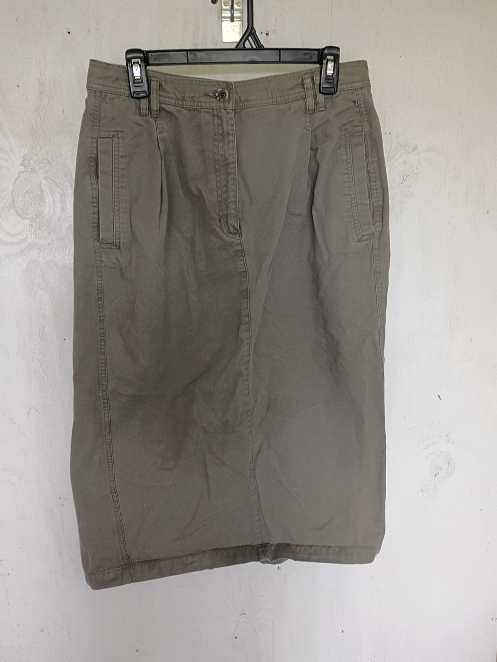 Classic Olive Straight Skirt - Women's LizWear